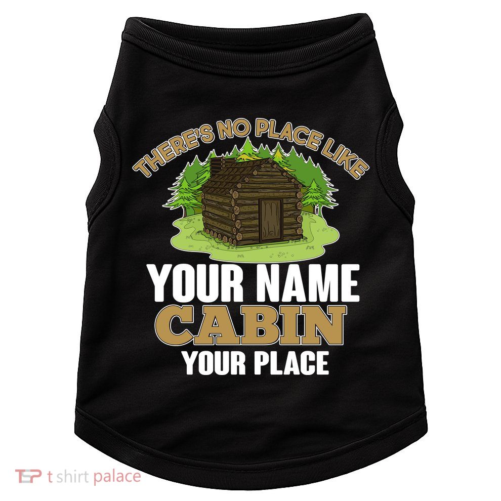 Custom Cabin Camping Trip Personalize Doggie Tank