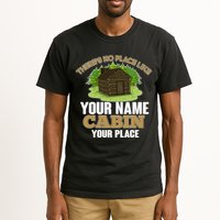 Custom Cabin Camping Trip Personalize Tall T-Shirt