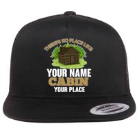 Custom Cabin Camping Trip Personalize Flatbill Hat