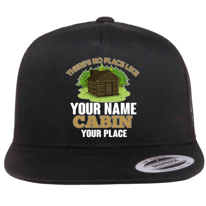 Custom Cabin Camping Trip Personalize Flatbill Hat