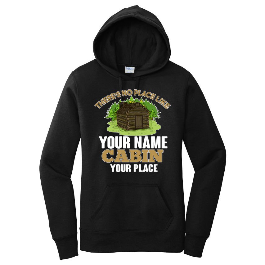 Custom Cabin Camping Trip Personalize Women's Pullover Hoodie
