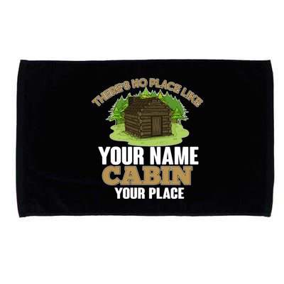 Custom Cabin Camping Trip Personalize Microfiber Hand Towel