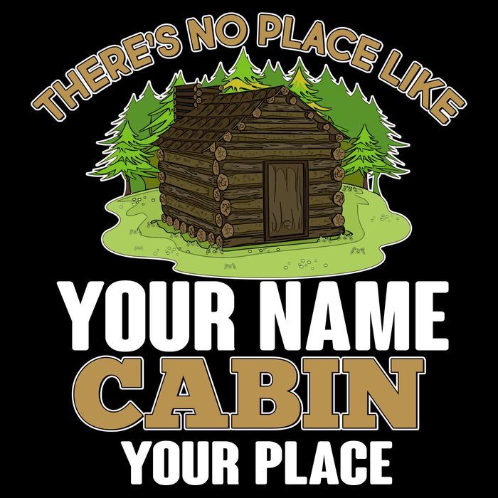 Custom Cabin Camping Trip Personalize Wool Snapback Cap