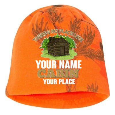 Custom Cabin Camping Trip Personalize Kati - Camo Knit Beanie