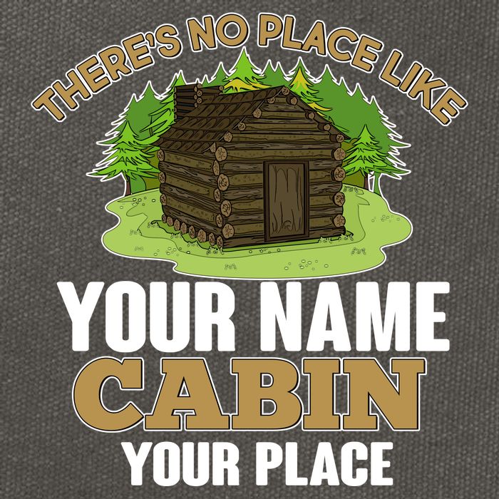 Custom Cabin Camping Trip Personalize Cotton Canvas Backpack