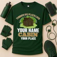Custom Cabin Camping Trip Personalize Performance Shirt