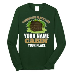 Custom Cabin Camping Trip Personalize Long Sleeve Shirt