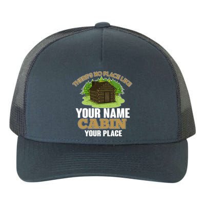 Custom Cabin Camping Trip Personalize Yupoong Adult 5-Panel Trucker Hat