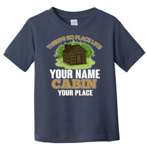 Custom Cabin Camping Trip Personalize Toddler T-Shirt