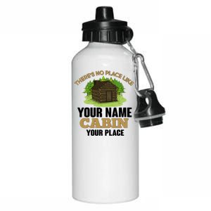 Custom Cabin Camping Trip Personalize Aluminum Water Bottle