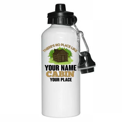 Custom Cabin Camping Trip Personalize Aluminum Water Bottle