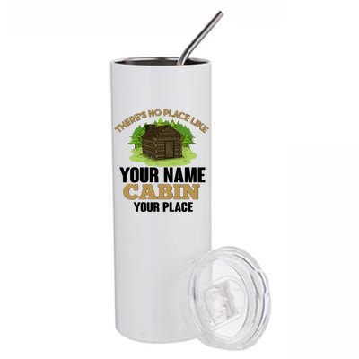 Custom Cabin Camping Trip Personalize Stainless Steel Tumbler