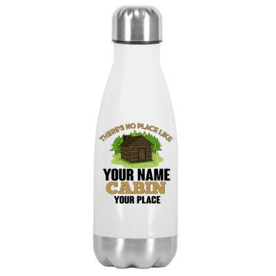 Custom Cabin Camping Trip Personalize Stainless Steel Insulated Water Bottle