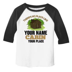 Custom Cabin Camping Trip Personalize Toddler Fine Jersey T-Shirt