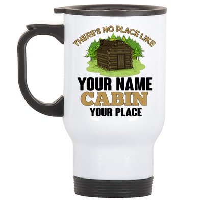 Custom Cabin Camping Trip Personalize Stainless Steel Travel Mug