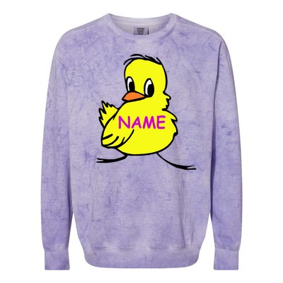 Custom Chick Funny Cute Personalize Colorblast Crewneck Sweatshirt