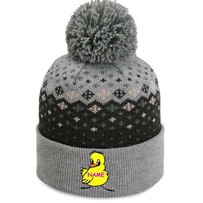 Custom Chick Funny Cute Personalize The Baniff Cuffed Pom Beanie