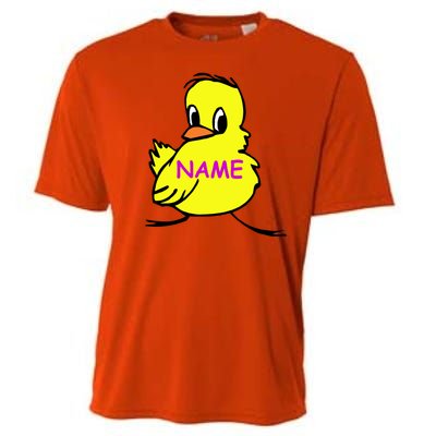 Custom Chick Funny Cute Personalize Cooling Performance Crew T-Shirt