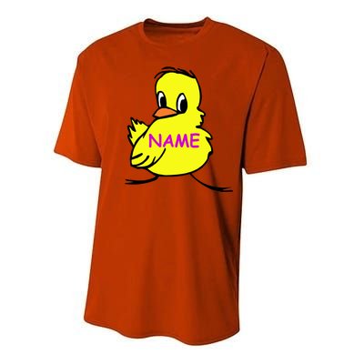 Custom Chick Funny Cute Personalize Performance Sprint T-Shirt