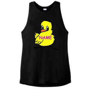 Custom Chick Funny Cute Personalize Ladies PosiCharge Tri-Blend Wicking Tank