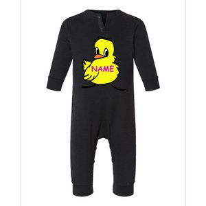 Custom Chick Funny Cute Personalize Infant Fleece One Piece