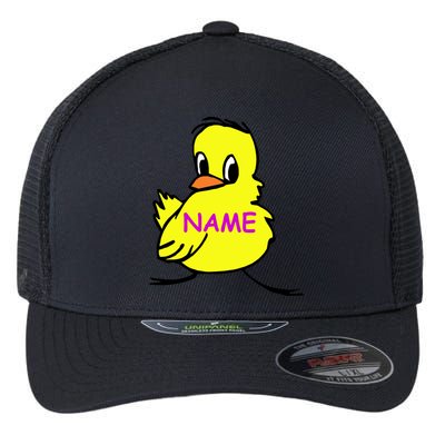 Custom Chick Funny Cute Personalize Flexfit Unipanel Trucker Cap