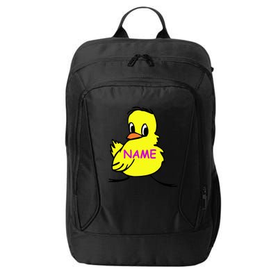 Custom Chick Funny Cute Personalize City Backpack