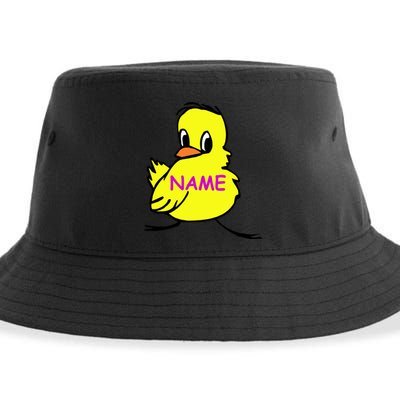 Custom Chick Funny Cute Personalize Sustainable Bucket Hat