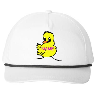 Custom Chick Funny Cute Personalize Snapback Five-Panel Rope Hat