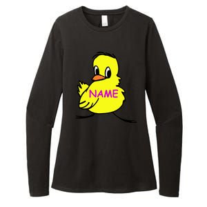 Custom Chick Funny Cute Personalize Womens CVC Long Sleeve Shirt