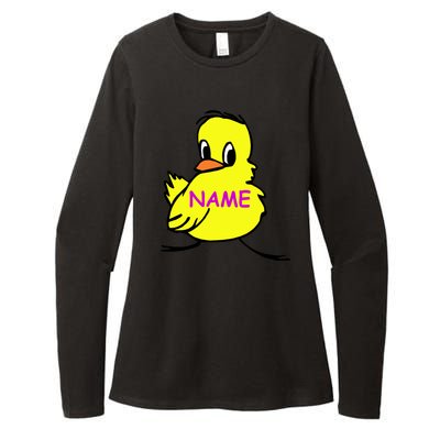 Custom Chick Funny Cute Personalize Womens CVC Long Sleeve Shirt