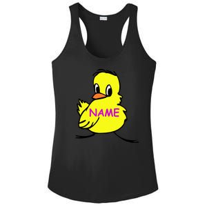 Custom Chick Funny Cute Personalize Ladies PosiCharge Competitor Racerback Tank