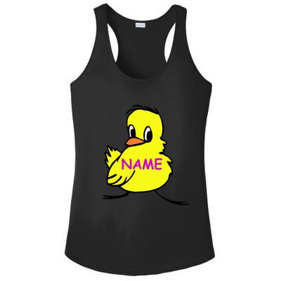 Custom Chick Funny Cute Personalize Ladies PosiCharge Competitor Racerback Tank