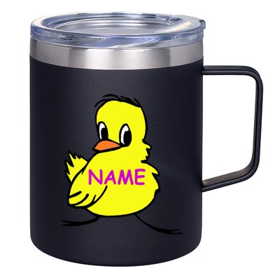 Custom Chick Funny Cute Personalize 12oz Stainless Steel Coffee Mug