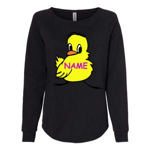 Custom Chick Funny Cute Personalize Womens California Wash Sweatshirt