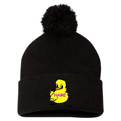 Custom Chick Funny Cute Personalize Pom Pom 12in Knit Beanie