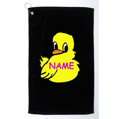 Custom Chick Funny Cute Personalize Golf Towel