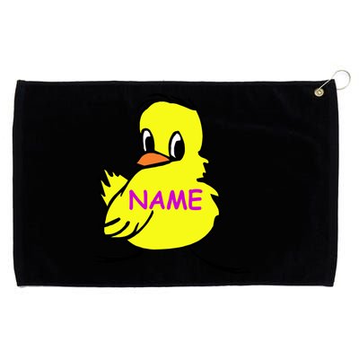 Custom Chick Funny Cute Personalize Grommeted Golf Towel