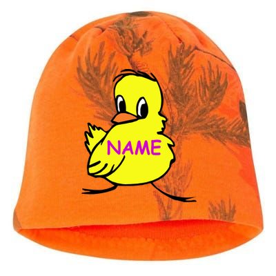 Custom Chick Funny Cute Personalize Kati - Camo Knit Beanie