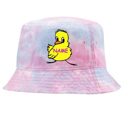 Custom Chick Funny Cute Personalize Tie-Dyed Bucket Hat