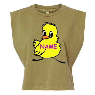 Custom Chick Funny Cute Personalize Garment-Dyed Women's Muscle Tee