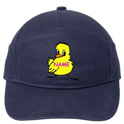 Custom Chick Funny Cute Personalize 7-Panel Snapback Hat