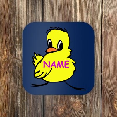 Custom Chick Funny Cute Personalize Coaster