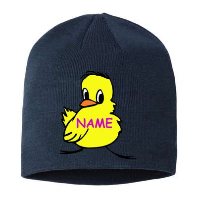 Custom Chick Funny Cute Personalize Sustainable Beanie