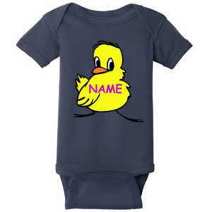 Custom Chick Funny Cute Personalize Baby Bodysuit