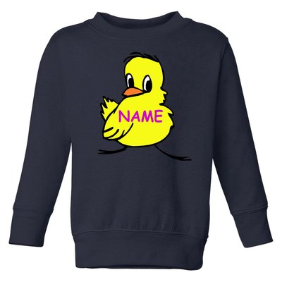 Custom Chick Funny Cute Personalize Toddler Sweatshirt