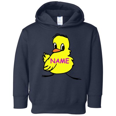 Custom Chick Funny Cute Personalize Toddler Hoodie