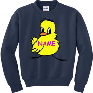 Custom Chick Funny Cute Personalize Kids Sweatshirt