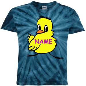 Custom Chick Funny Cute Personalize Kids Tie-Dye T-Shirt