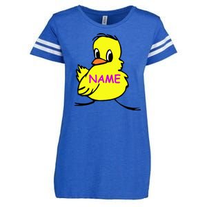 Custom Chick Funny Cute Personalize Enza Ladies Jersey Football T-Shirt